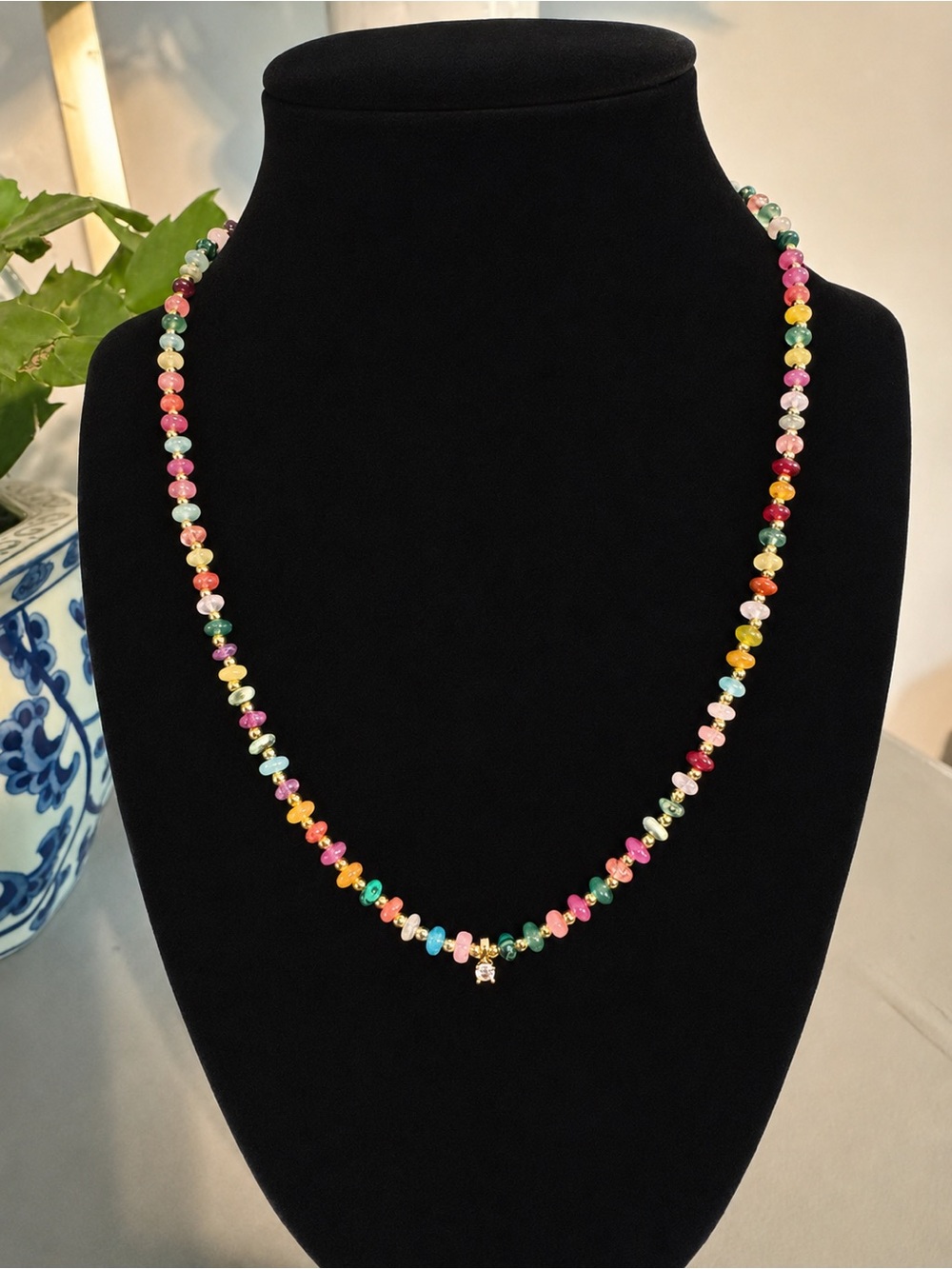 Multi-Color Beaded Necklace - Women Jewelry